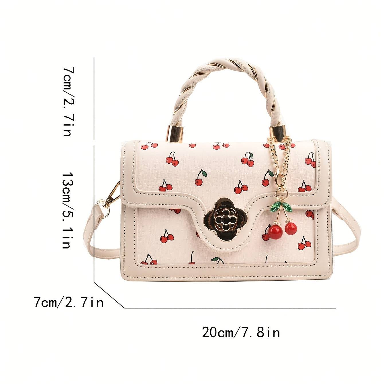 Women's Crossbody Bag with Golden-Tone Hardware, Lightweight PVC Small Purse with Kiss Lock Closure, Compact Shoulder Handbag for Travel & Everyday Use