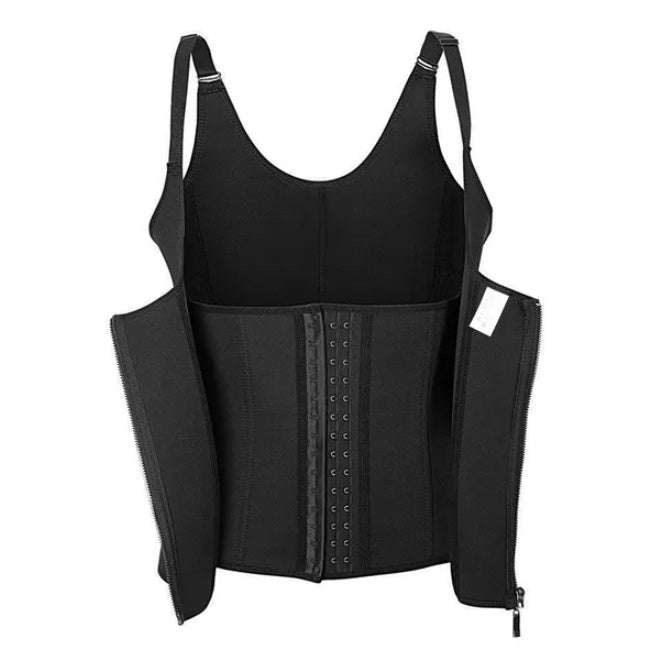 Zippered Waist Trainer Corset Tummy Control Fit