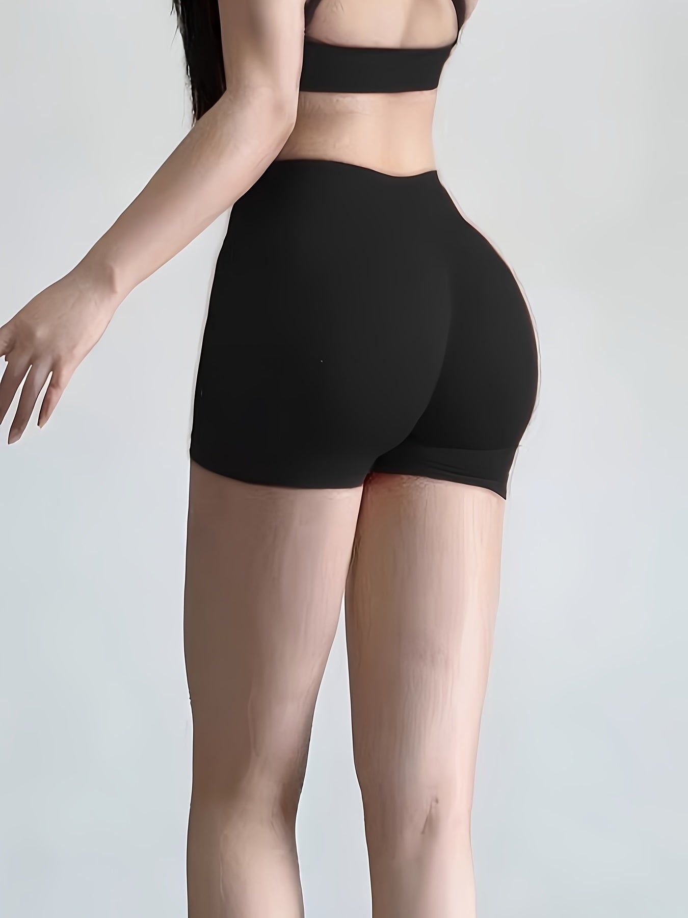 High Waisted Quick Dry Squat Proof Mid Thigh Workout Shorts