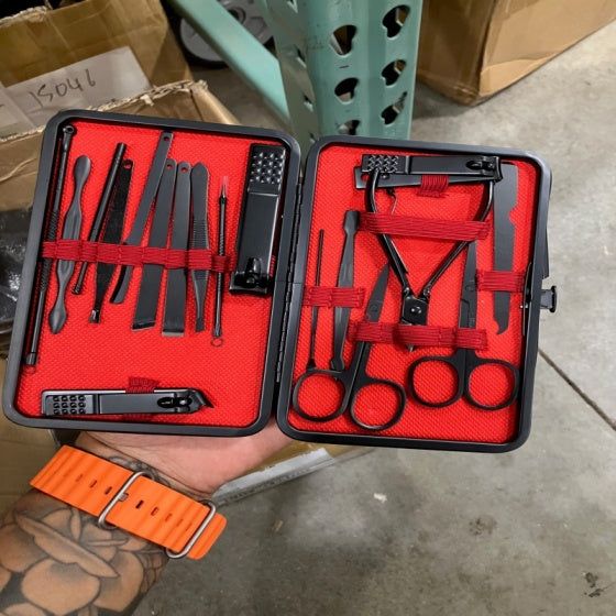 Manicure Set 18 Piece Professional Nail Grooming Kit