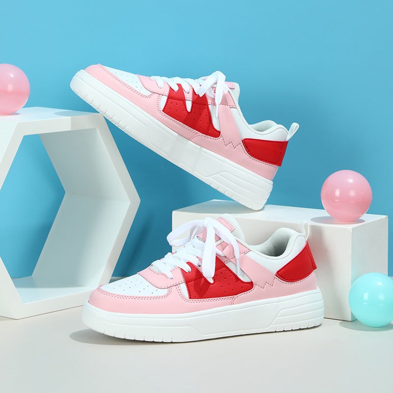 Women Comfortable Shoes Platform Color Block Sneakers