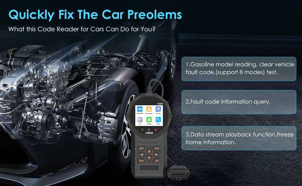 Car Code Reader OBD2 Engine Diagnostic Scanner