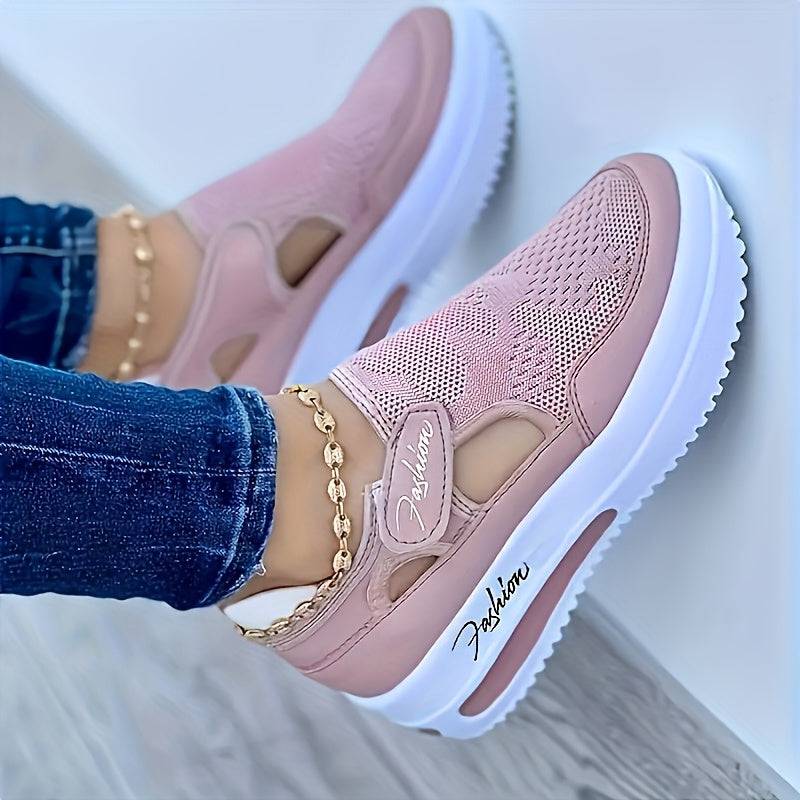 Women’s Casual Sports Shoes, Breathable Mesh Slip-On Sneakers, Comfortable Fashion Athletic Footwear in Multiple Colors