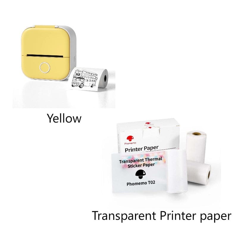 Portable Mini Thermal Label Printer Home Photo Printer Student Wrong Question Printer Bluetooth Mini Label Printer Price Tag - PMMNAPOLES