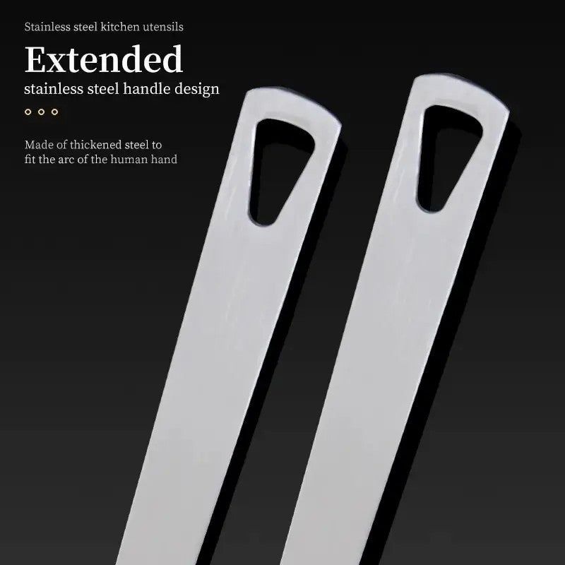 Cooking Utensils 5 Piece Set Stainless Steel and Nylon