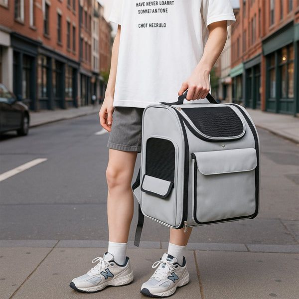 Expandable Cat Carrier Backpack for Dogs and Cats