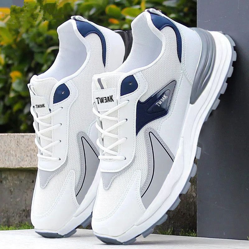 Men’s Lightweight Breathable Running Shoes with Mesh Upper, Low-Top Design, Casual Lace-Up Style