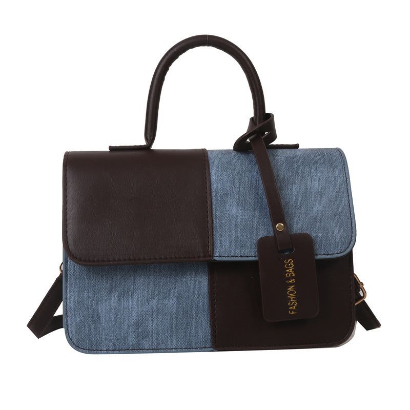 PU Leather Tote Bag with Crossbody Strap and Top Handle