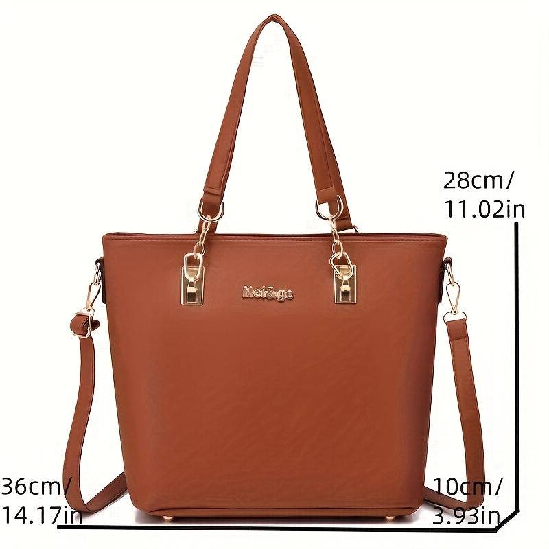 6pcs Women’s Handbag Set – Shoulder, Crossbody, Tote, Clutch & Wallet Organizer