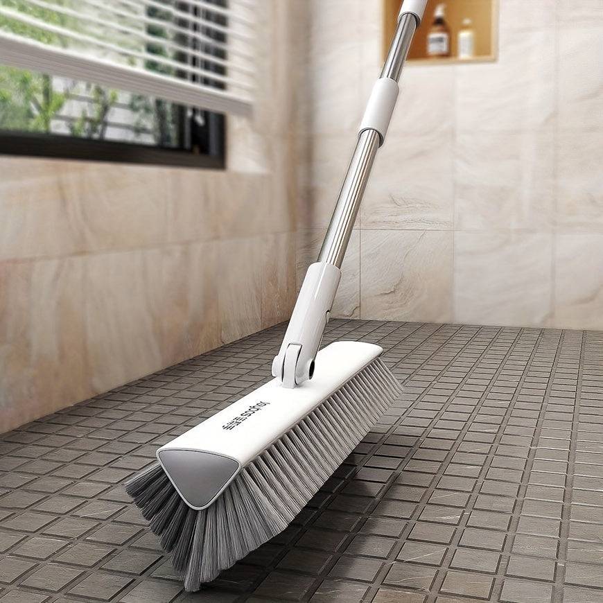 Double-Sided Grout Scrub Brush with V-Shape Bristles, Heavy-Duty Cleaning Tool for Tile Floors, Baseboards, Walls, Corners and Decks
