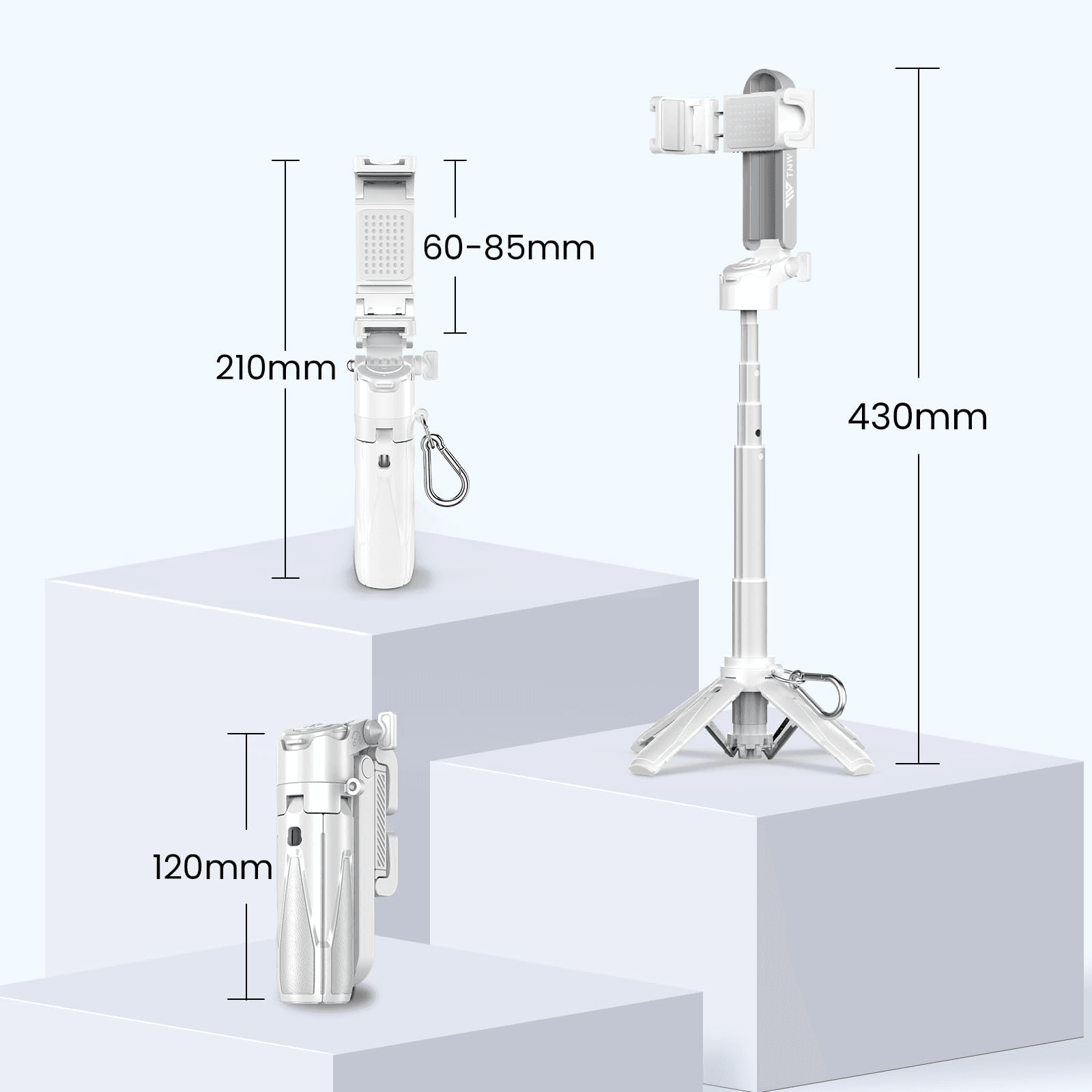 3 in 1 Portable Tripod with Bluetooth Remote