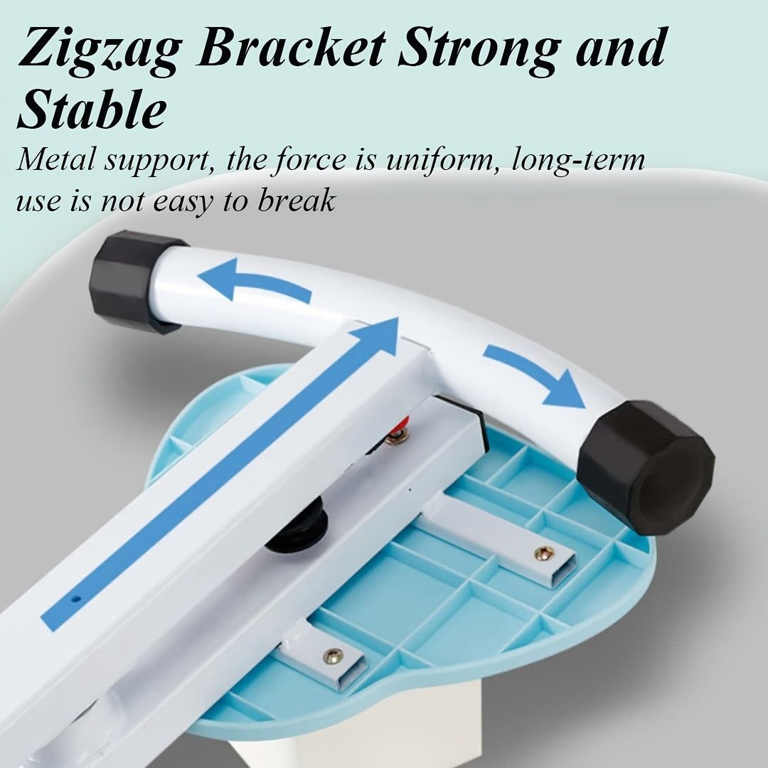 Close-up of zigzag metal bracket on Waist Twist Exercise Machine for stable support and long-term durability during workouts.