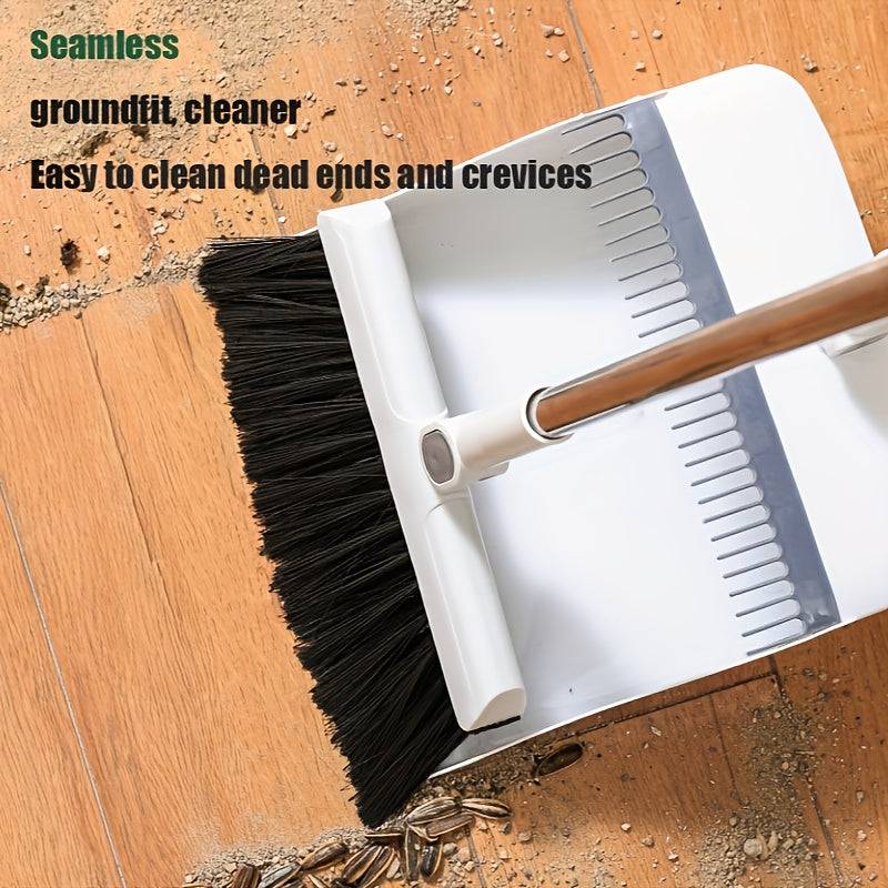 3-Piece Broom Set for Indoor & Outdoor Cleaning Lightweight Multi-Surface Sweeping Tools for Kitchen, Bedroom & Patio