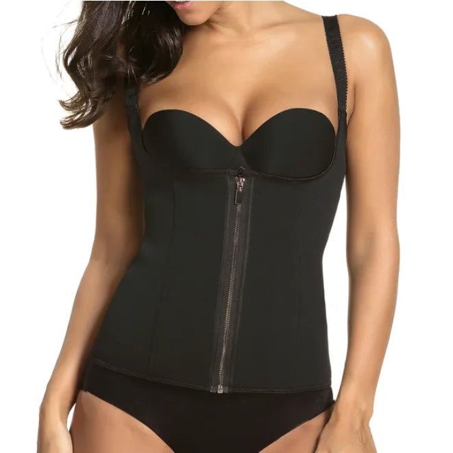Zippered Waist Trainer Corset Tummy Control Fit
