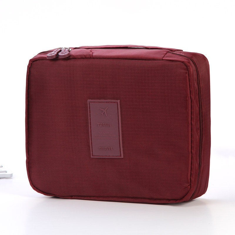 Portable Waterproof Cosmetic Bag with Dividers Organizer