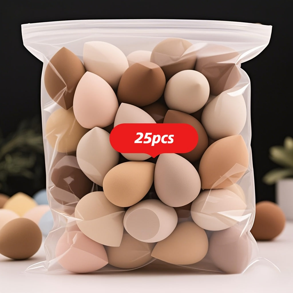 25pcs Latex-Free Makeup Sponge Set Beauty Blenders for Foundation, Cream & Powder Flawless Finish