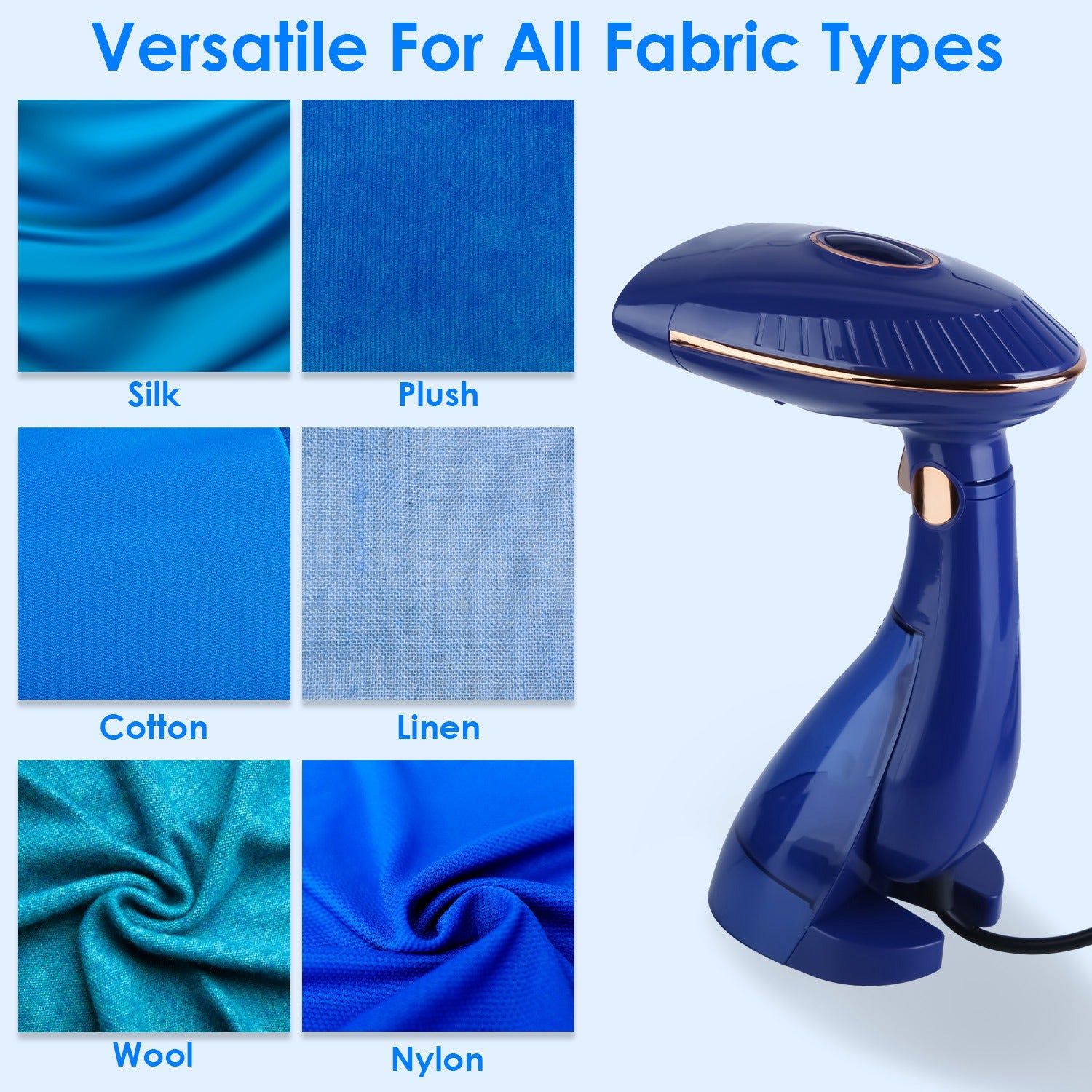 1500W 2 In 1 Portable Clothes Steamer With Dual Tanks