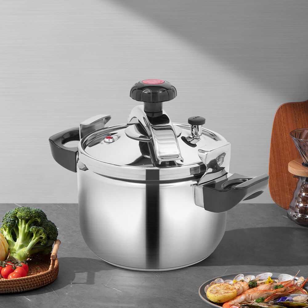 Heavy-Duty Stainless Steel Cooker – 4.54 Qt Multi-Stove Compatible Pot with Lid, Dishwasher Safe for Home & Commercial Use