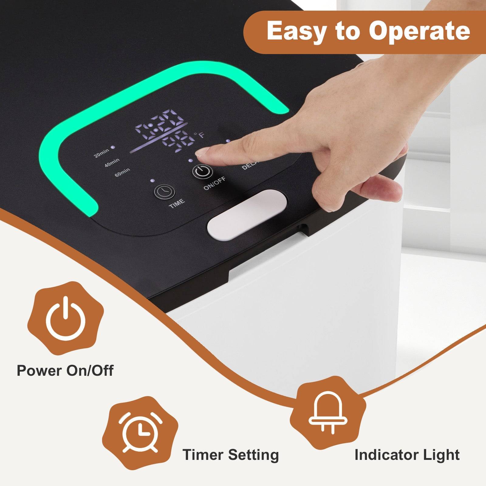 14L Electric Towel Warmer Bucket with Timer and LED Display