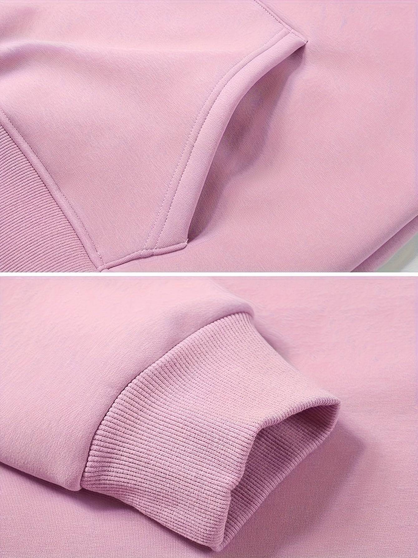 Womens Velvet Hoodie Pullover With Drawstring