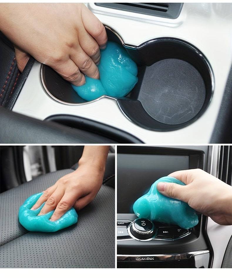 Pink car cleaning gel putty 5.6oz for auto interior, vents, and keyboards – reusable slime cleaner for dust removal