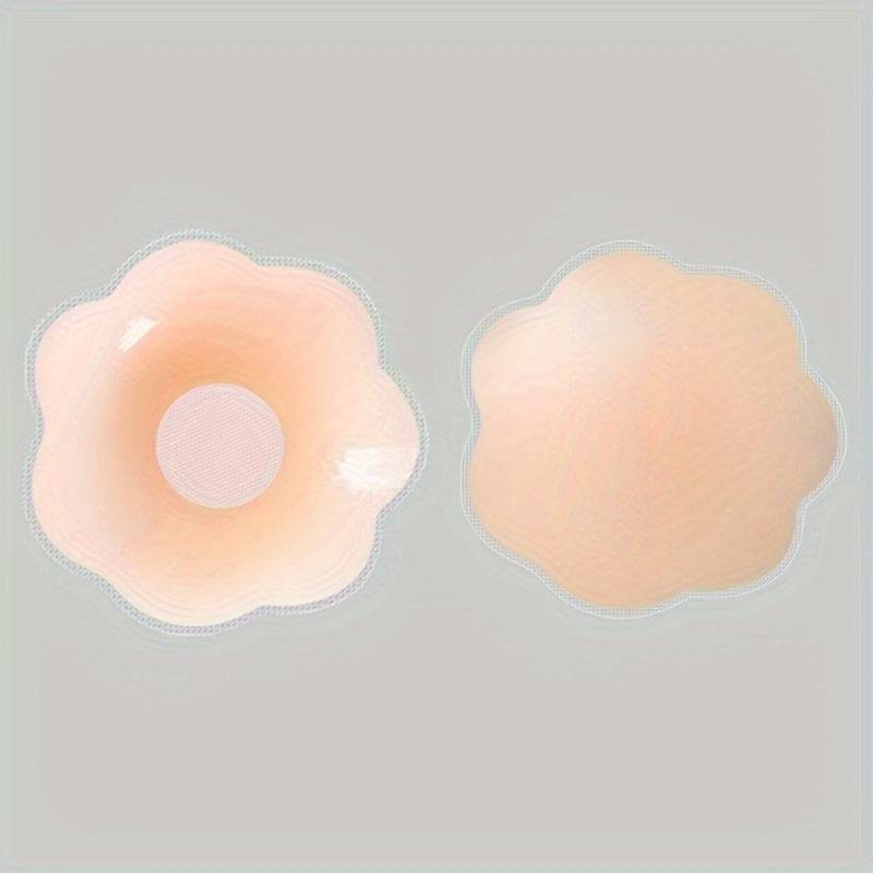 10pcs Silicone Nipple Covers, Seamless Invisible Reusable Pasties with Self-Adhesive Anti-Protrusion Design for Women