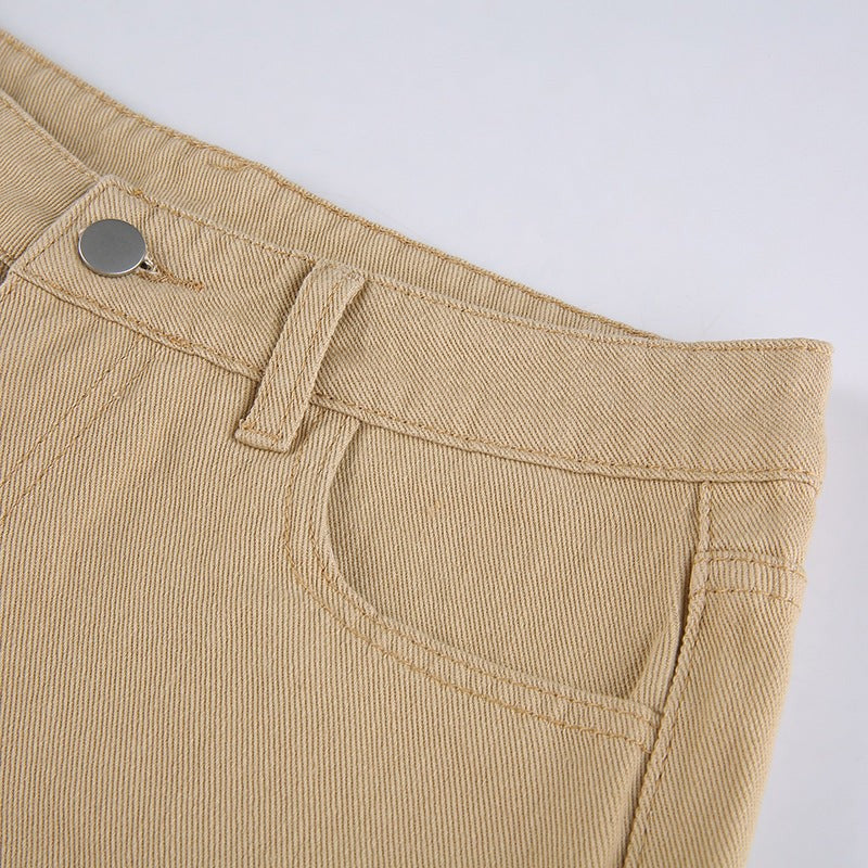 High Waist Flare Jeans Slim Bell Bottom Street Denim