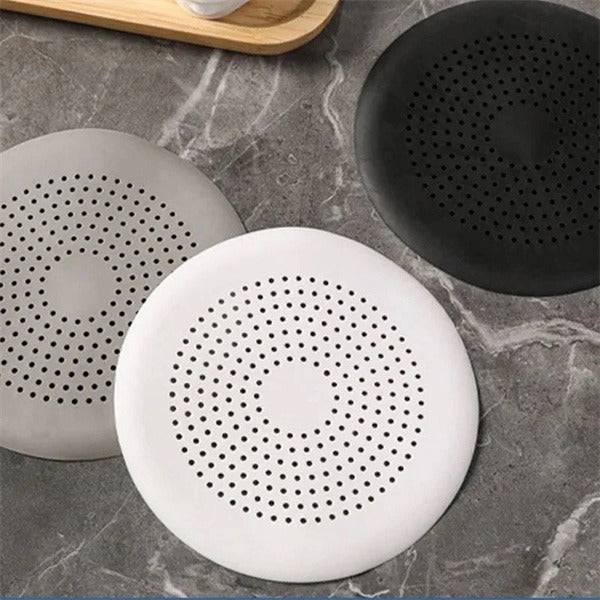 Shower Drain Cover Hair Filter Stopper with Suction Cups