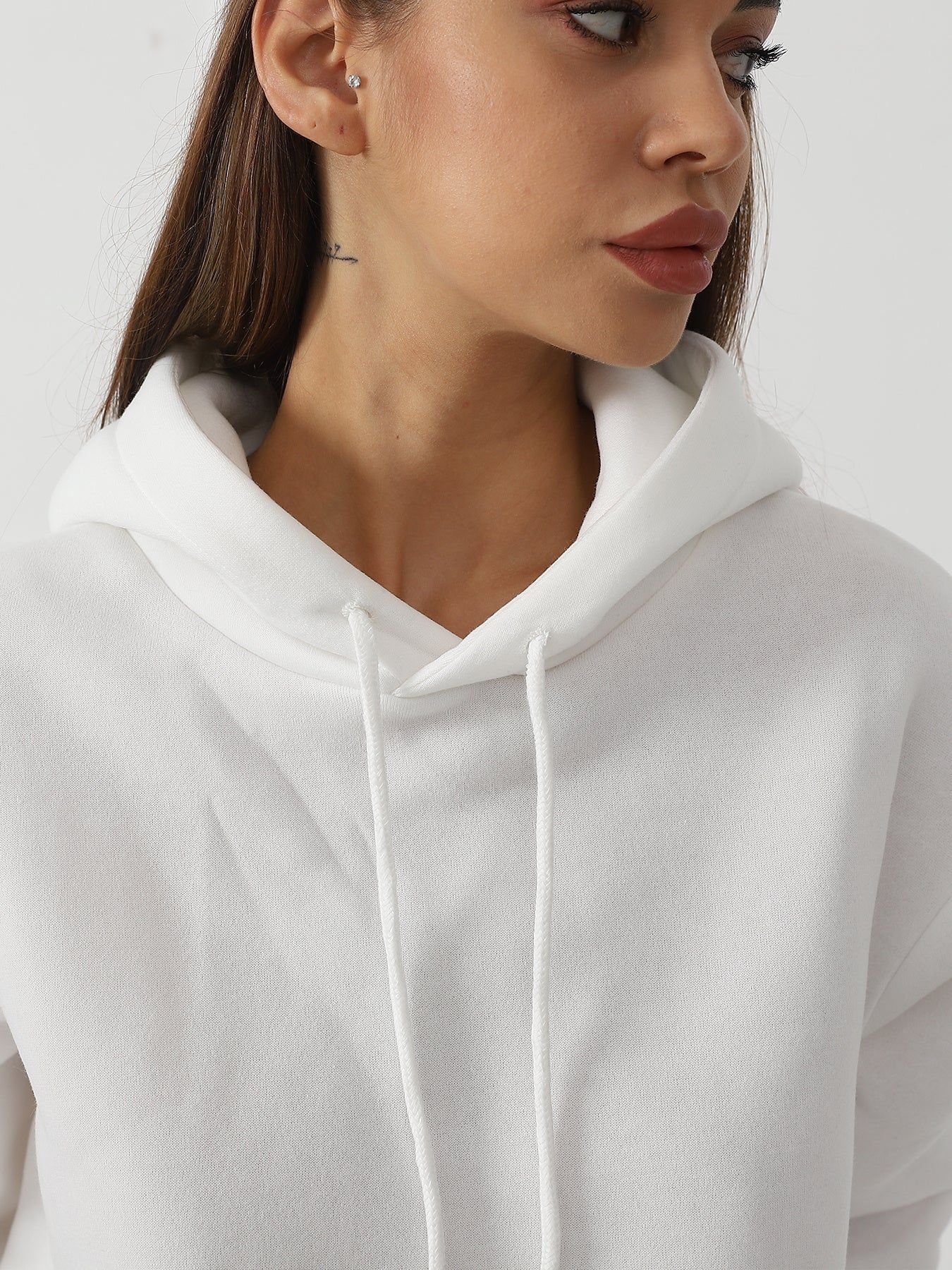 Women Two Piece Sets Solid Color Sweatshirt Outfit