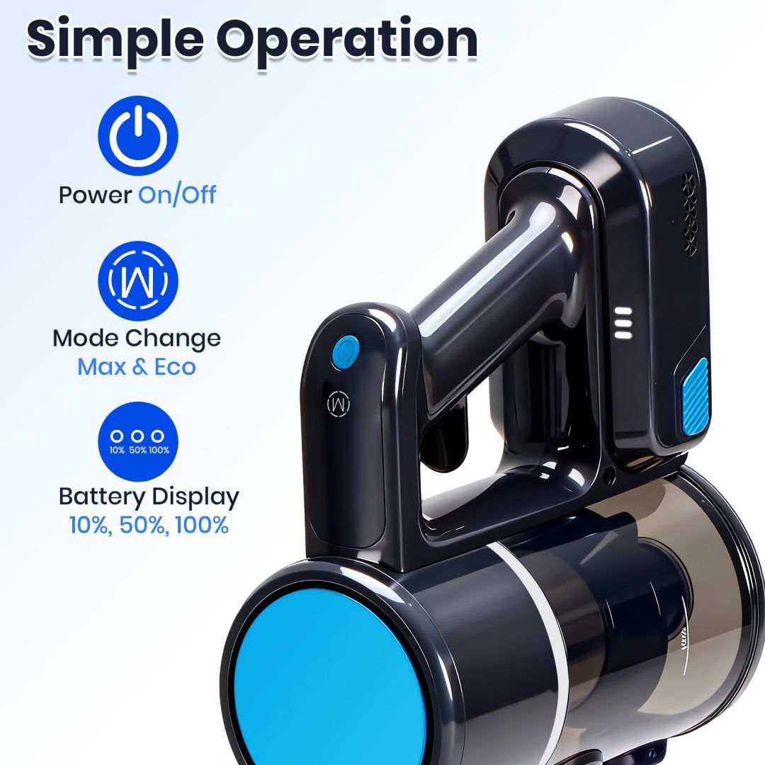Lightweight Cordless Vacuum Stick and Handheld Cleaner