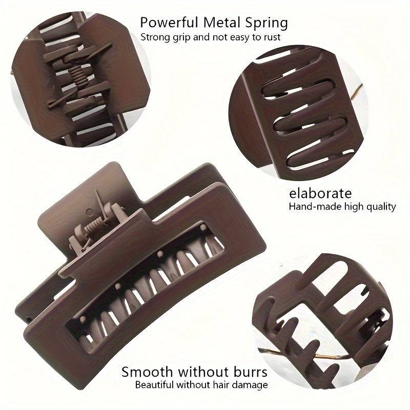 10-Piece Hair Jaw Clip Set for Women, Multicolor Hollowed-Out Non-Slip Claws with Strong Grip, Ideal for Thick, Curly or Thin Hair