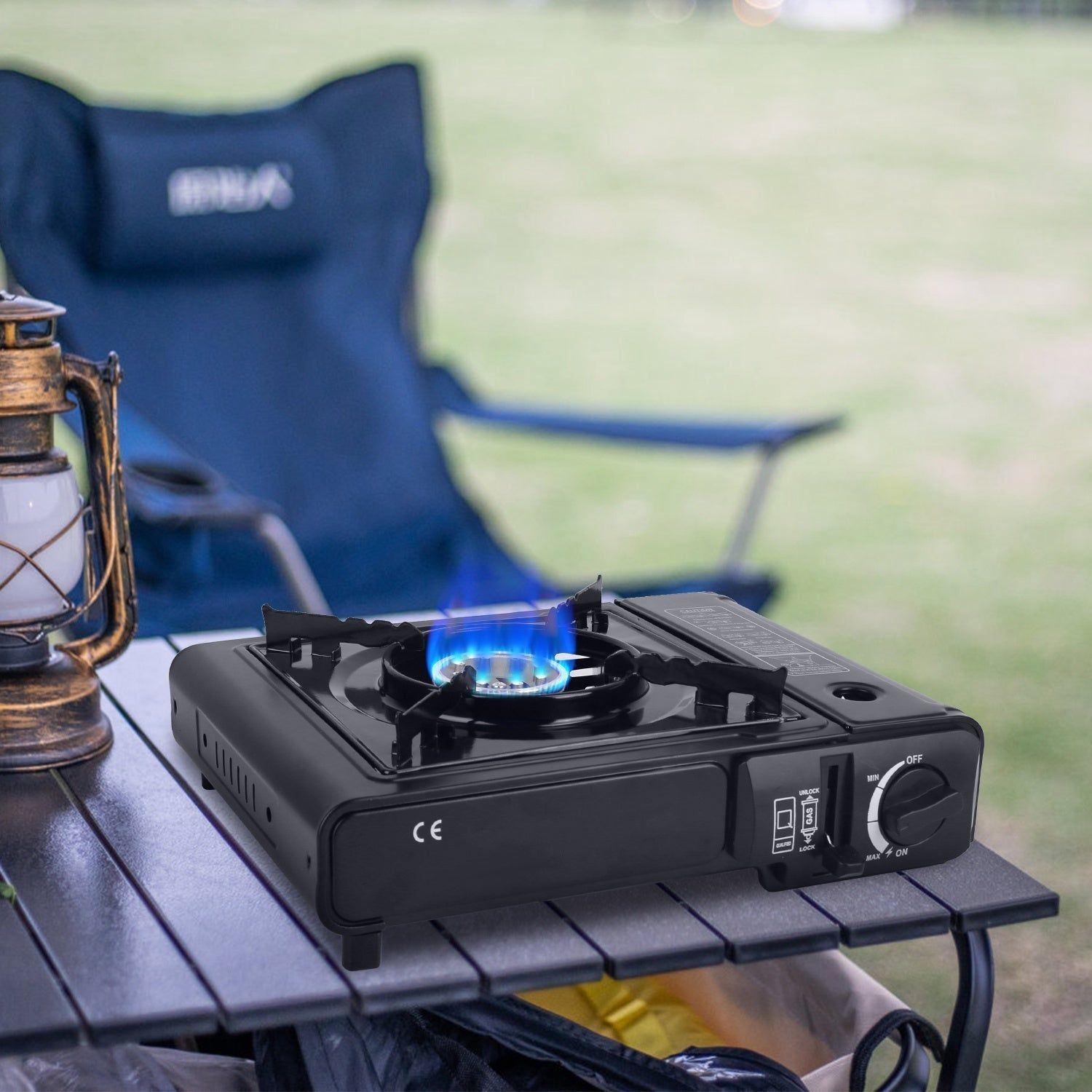 3300W Dual Fuel Portable Gas Stove with Carry Case