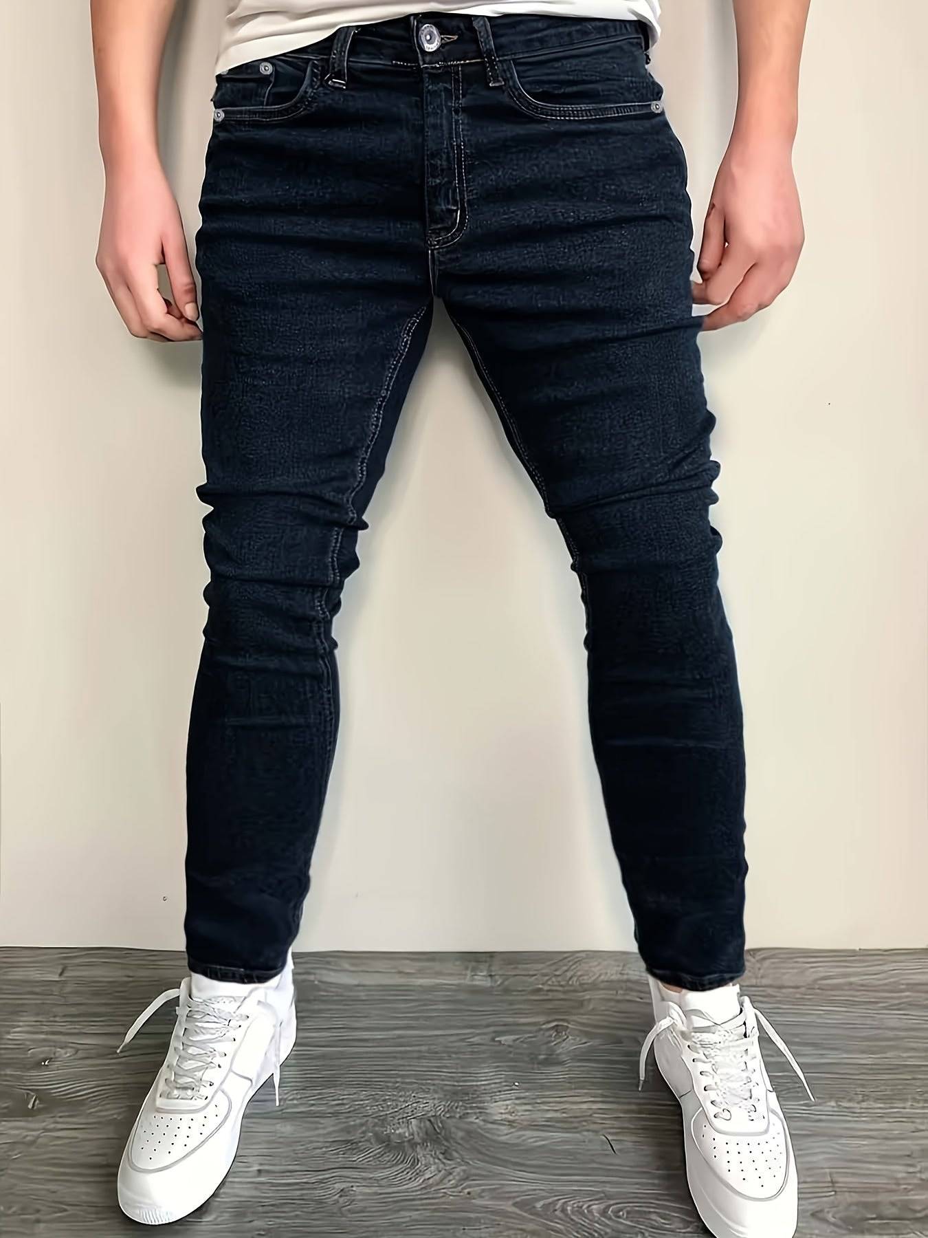 3-Pack Men’s Slim Fit Jeans – Stretch Denim Pants, Classic & Versatile Style for All-Season Casual Wear