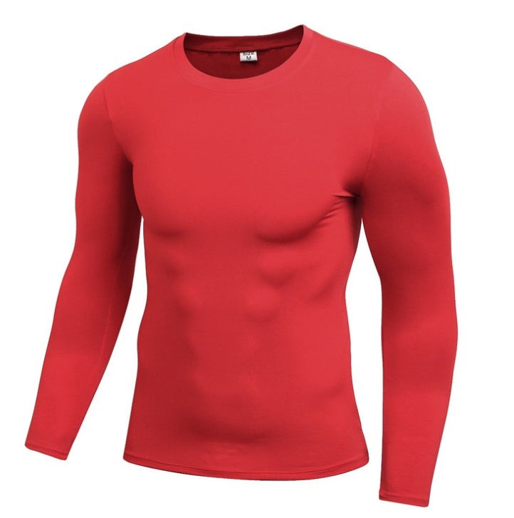 Mens Long Sleeve Compression Shirt Quick Dry Athletic Fit