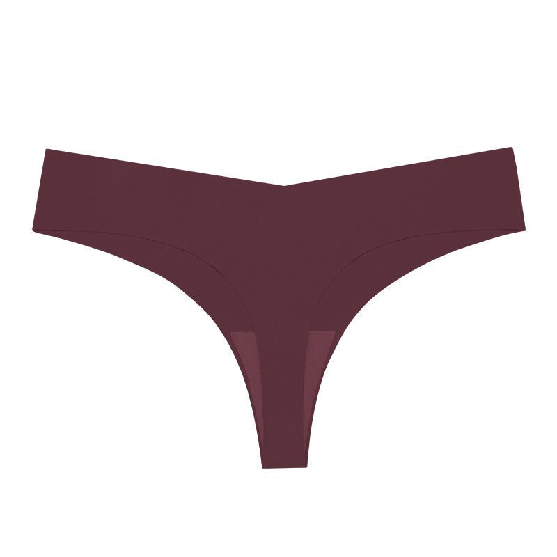Women’s Seamless Sport Thong Low Waist T-Shape Underwear Breathable Stretch Fitness Panties