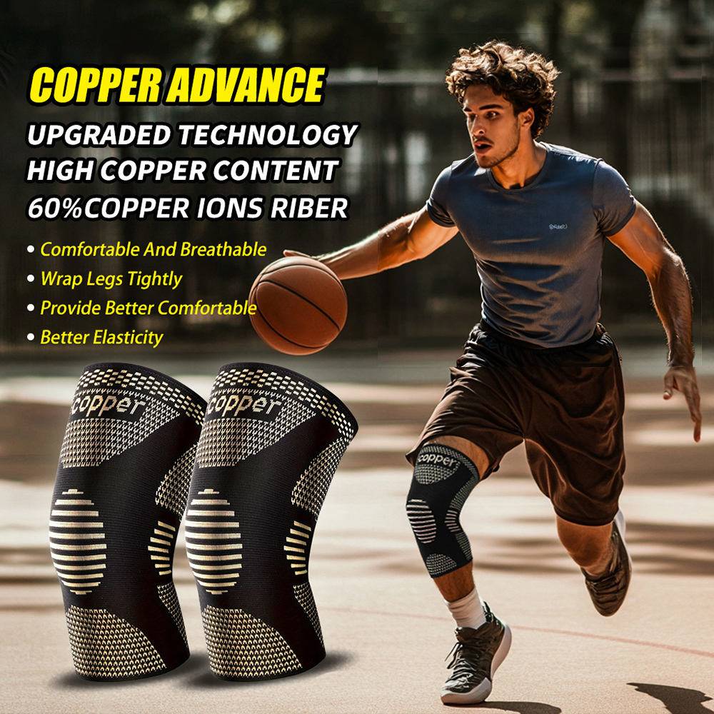 Compression Knee Pads for Running and Sports Support