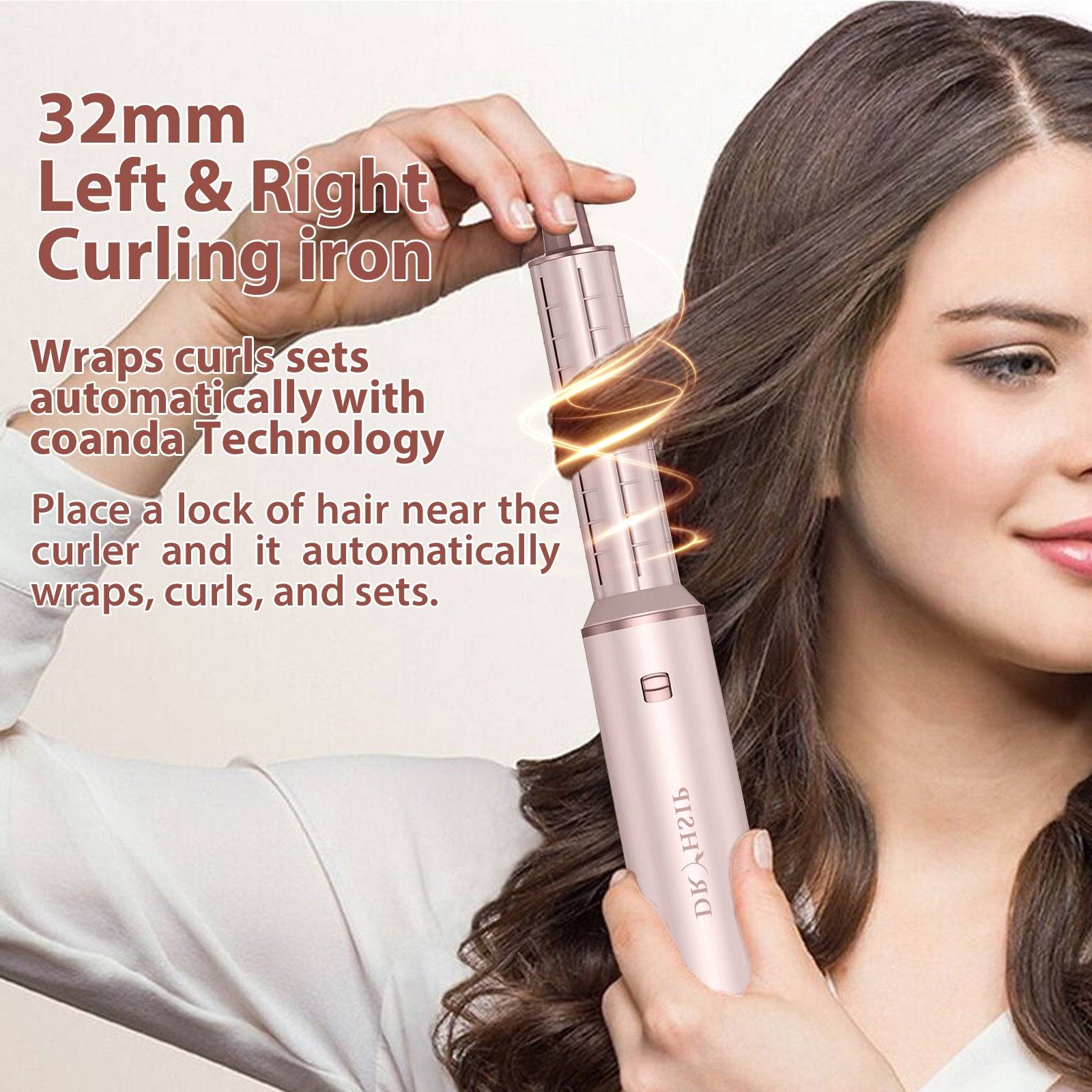 5-in-1 Hair Styler Brush for Women Blowdry, Curl & Straighten with Heat & Ionic Technology