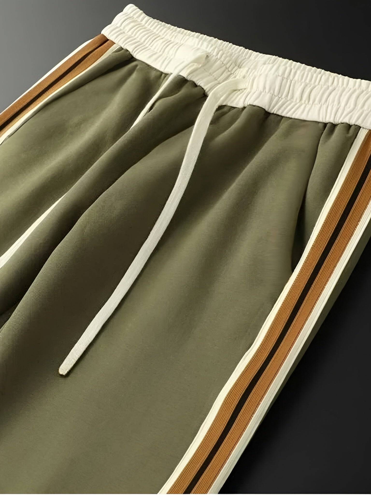 Mens Straight Leg Casual Pants Textured Fit