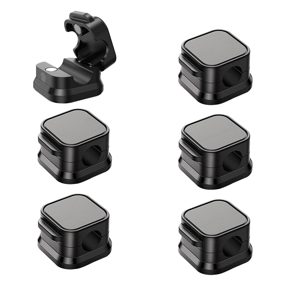 Magnetic Cable Management Clips Organizer Compact 6 Pack