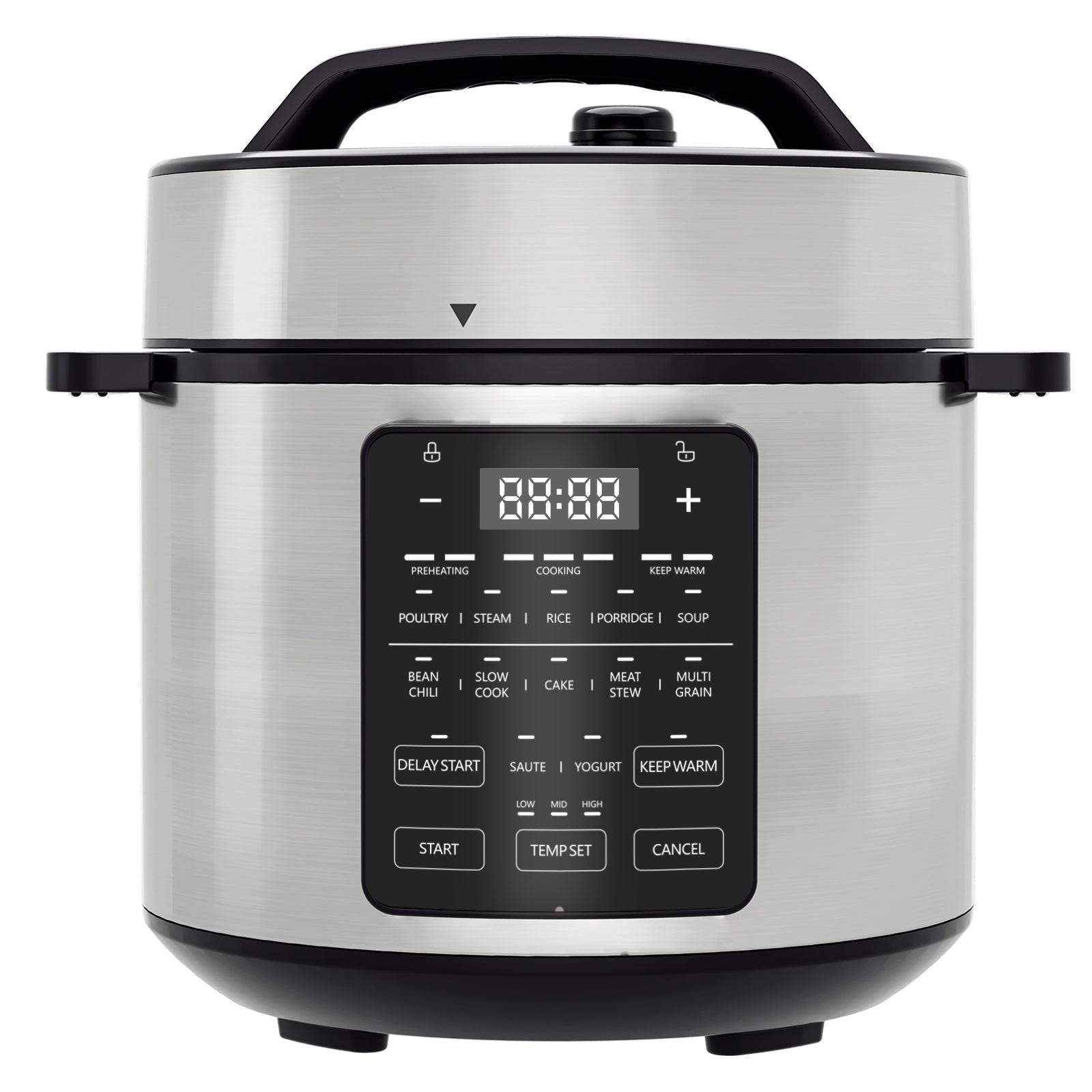 Electric Pressure Cooker 9 in 1 Stainless Steel Large