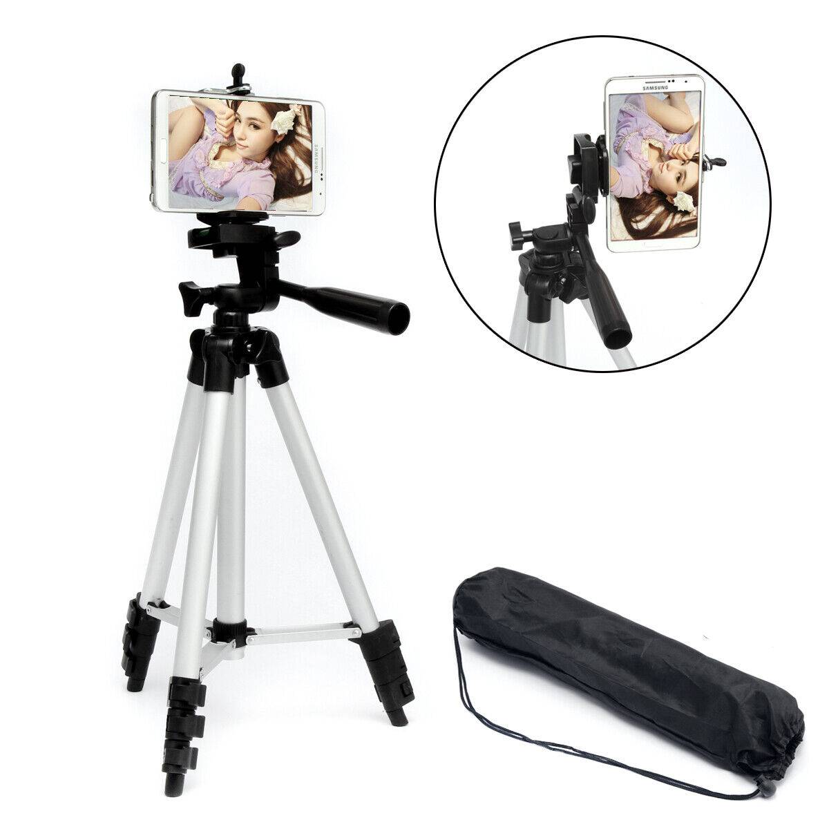Adjustable Camera And Phone Tripod With Mount