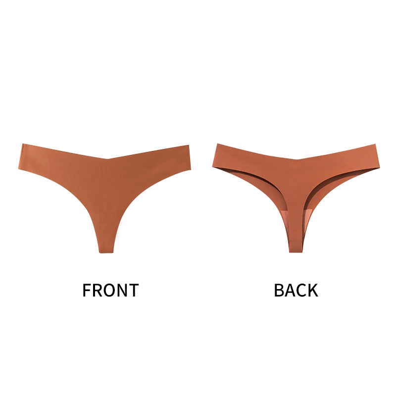 Women’s Seamless Sport Thong Low Waist T-Shape Underwear Breathable Stretch Fitness Panties