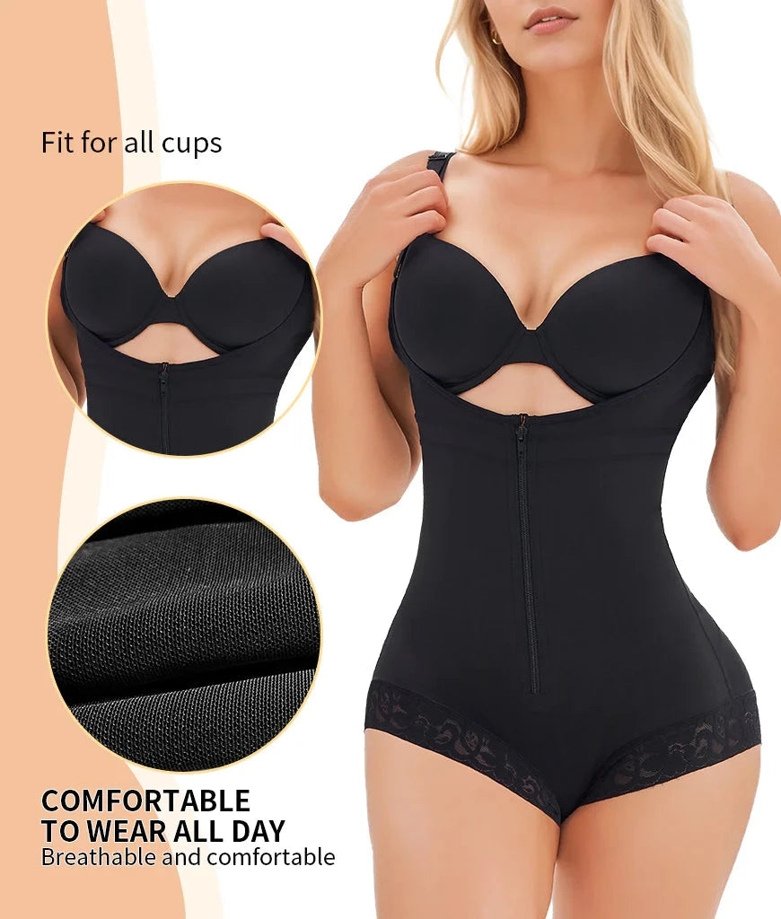 Women Shapewear Thong Bodysuit with Tummy Control