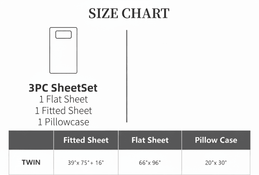 Twin Satin Bed Sheets Set 3 Piece Grey