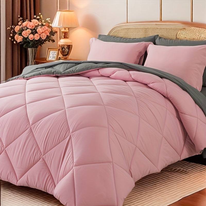 7-Piece Ultra-Soft Comforter Set – Breathable Quilted Bedding with Sheets, Pillowcases & Shams – All-Season Warmth for Kids, Teens & Dorms