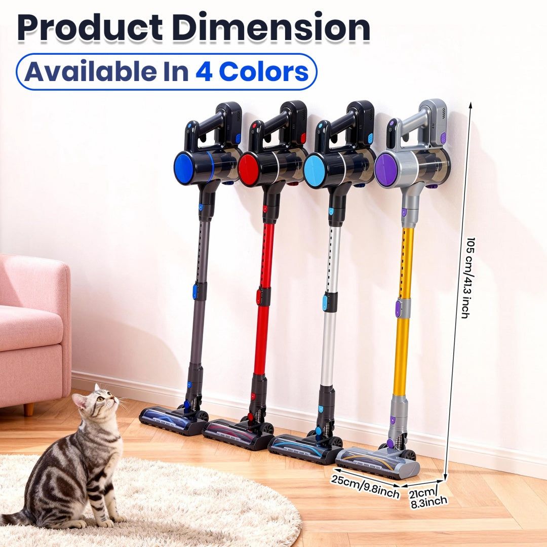 Lightweight Cordless Vacuum Stick and Handheld Cleaner