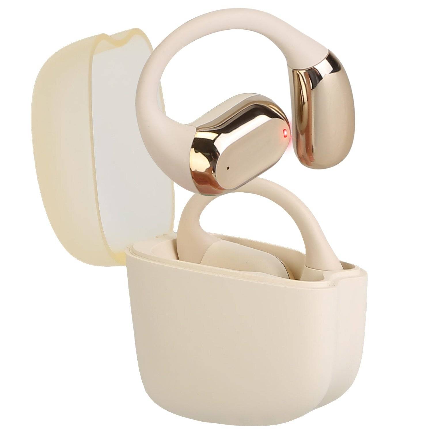 Wireless Open Ear Headphones LED Case IPX5 Low Latency