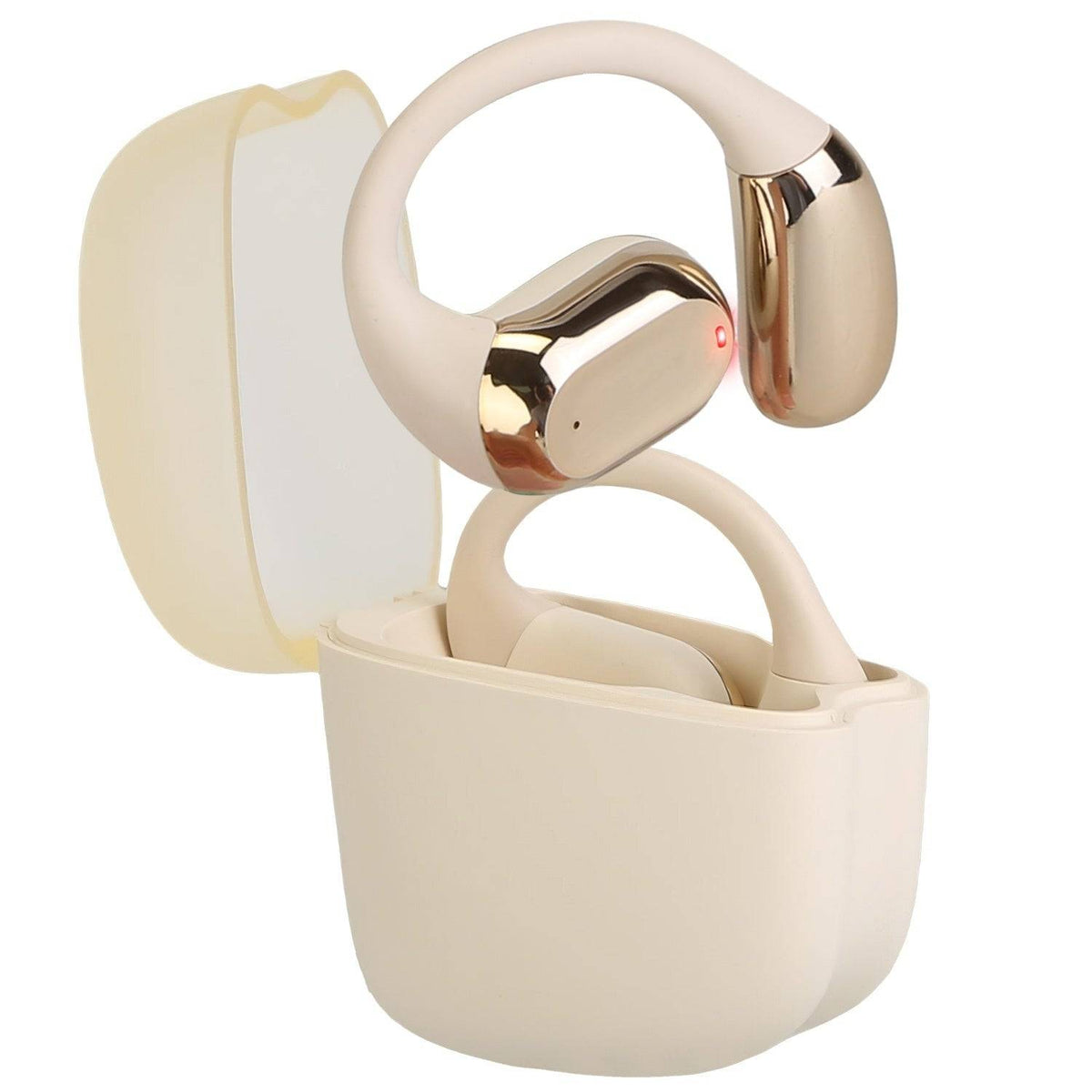 Wireless Open Ear Headphones LED Case IPX5 Low Latency