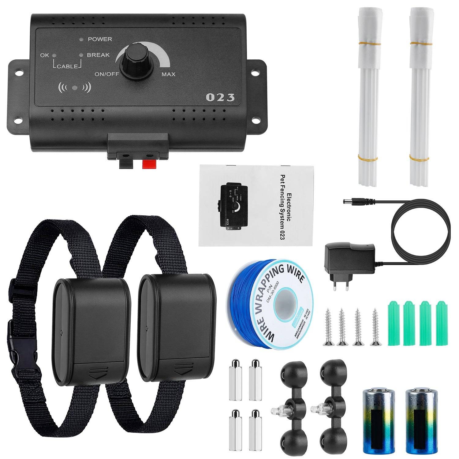 Wireless Dog Fence System with Waterproof Collar