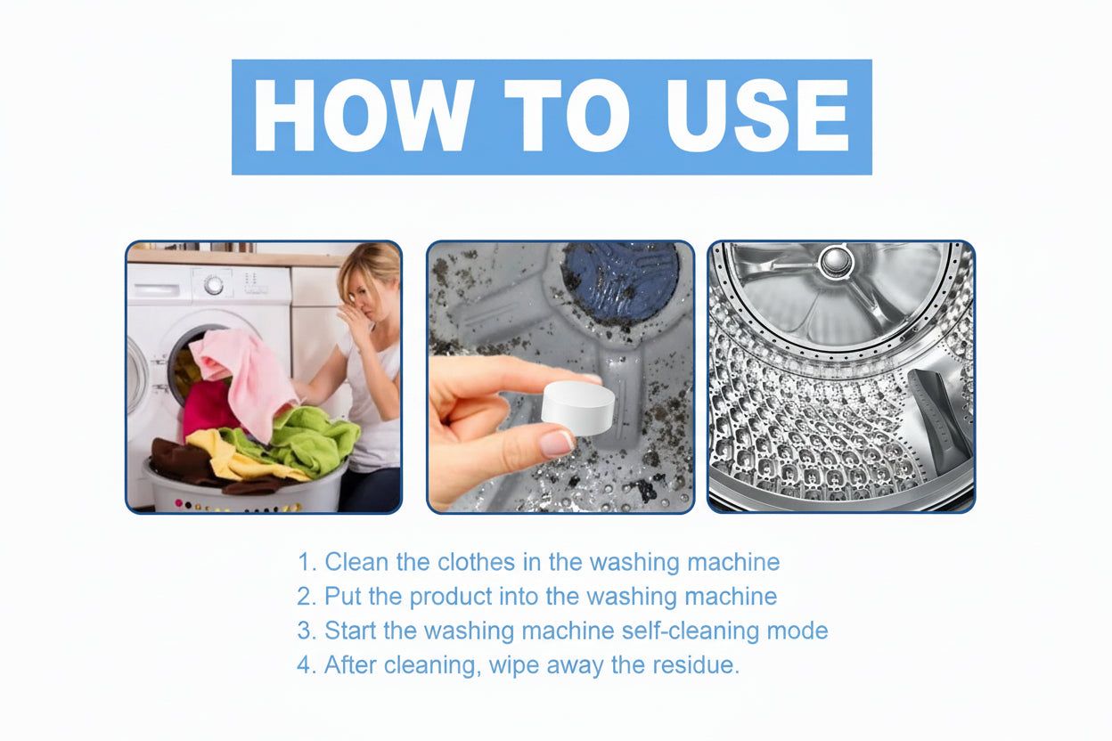 Washing Machine Cleaning Tablets for Deep Clean